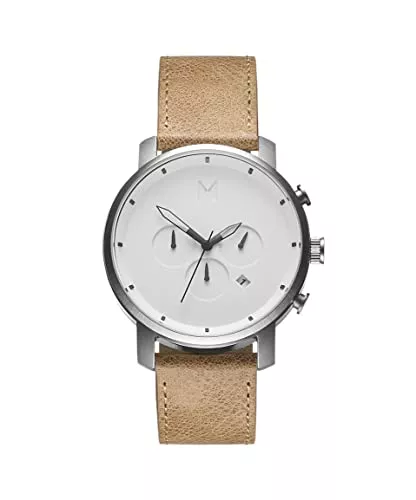 MVMT Uhren MVMT Analog Quarzuhr für Herren mit Braunes Lederarmband