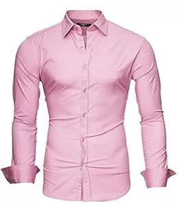 Kayhan Hemden Kayhan Uni Herren Hemden Herren-Hemd Slim-Fit Regular Fit Herren Hemden Langarm-Hemden Männer Freizeithemd Businesshemd S-6XL