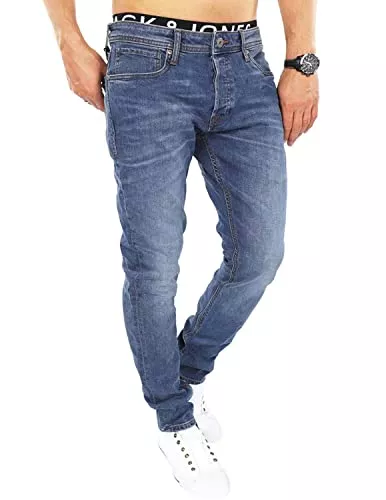 JACK & JONES Jeans JACK & JONES Herren Slim/Straight Fit Jeans Tim Original AGI 010
