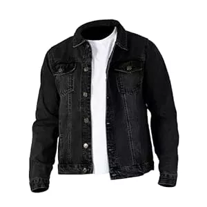 NOROZE Jacken NOROZE Trucker-Jacke aus gewaschenem Denim für Herren