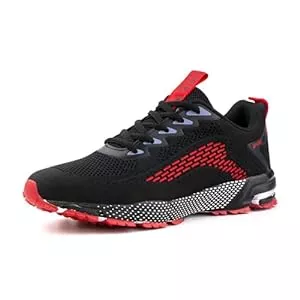 Hitmars Sneaker & Sportschuhe Hitmars Turnschuhe Herren Laufschuhe Herren Leicht Sneaker Sportschuhe Schwarz Blau Rot EU36-48