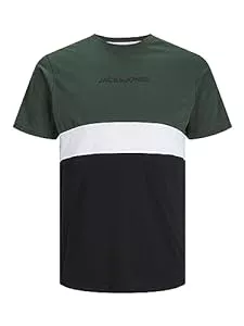 JACK & JONES T-Shirts JACK & JONES Male T-Shirt Colour Blocking Rundhals T-Shirt
