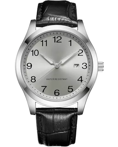 CIVO Uhren CIVO Uhren Herren Edelstahl Analog Armbanduhr Herren Wasserdicht Leuchtend Datum Herrenuhren Klassische Business Männer Quarzuhr Geschenke für Männer