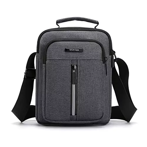 ANPTER Taschen & Rucksäcke ANPTER Umhängetasche Herren Schultertasche Crossbody Herrentasche Handytasche Herrenhandtasche Umhängen Tasche Shulder Bag Messenger für Freizeit Urlaub Ausflug Spaziergang