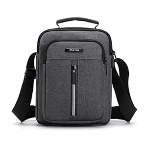 ANPTER Taschen & Rucksäcke ANPTER Umhängetasche Herren Schultertasche Crossbody Herrentasche Handytasche Herrenhandtasche Umhängen Tasche Shulder Bag Messenger für Freizeit Urlaub Ausflug Spaziergang