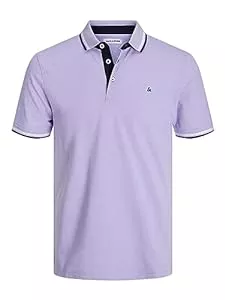 JACK & JONES Poloshirts JACK & JONES Male T-Shirt Einfarbig Polo T-Shirt