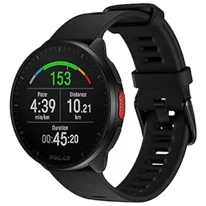 Polar Uhren Polar Pacer Pro & Fahrradhalterung - Moderne GPS-Sportuhr, Pulsuhr, Smartwatch für Männer und Frauen, Schlafüberwachung und Activity Tracker - Universal Fahrradhalterung für Polar Sportuhren