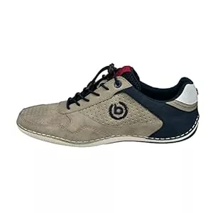 bugatti Schnürhalbschuhe bugatti Herren Casual Sneaker mit Flexibler Sohle, Schnürschuh mit Memory Foam, Elastische Schnürsenkel Schnürer