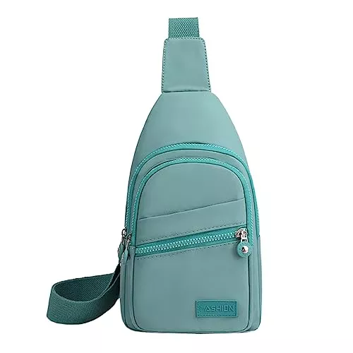 Asija Taschen & Rucksäcke Asija Leichte Sling Bag Herren Klein Schulter Rucksäcke Wasserfest Crossbody Pack Umhängetasche zum Wandern Outdoor Reise