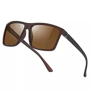 suoso Sonnenbrillen & Zubehör suoso Polarisiert Sonnenbrille Herren Damen Unisex Schwarz Retro Ultraleicht Rahmen UV400 Shutz Sonnenbrillen Polarisierte Klassische Brille für Fahren Geschäftsreise Reise