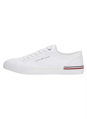 Tommy Hilfiger Sneaker & Sportschuhe Tommy Hilfiger Herren Corporate Vulc Canvas Fm0fm04954 Vulkanisierte Sneaker