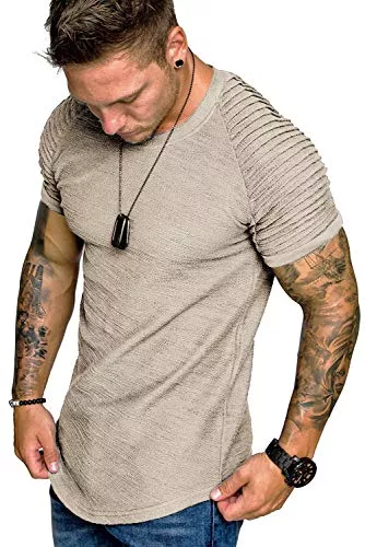 COOFANDY T-Shirts COOFANDY Herren T-Shirt Rundhlas Sport Shirt Muscleshirt Kurzarm Gym Shirt Atmungsaktiv Sportshirt Trainning Shirts Klassisch Casual Tee