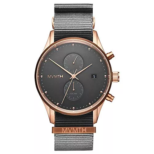MVMT Uhren MVMT Analog Quarzuhr für Herren mit Graues Nylonband - D-MV01-RGGR2