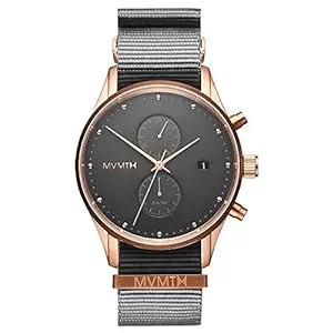 MVMT Uhren MVMT Analog Quarzuhr für Herren mit Graues Nylonband - D-MV01-RGGR2
