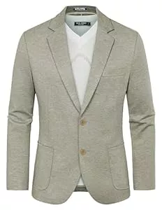 PJ PAUL JONES Blazer PJ PAUL JONES Herren-Blazer, lässig, leicht, Sportmäntel, ungefüttert, Stretch-Strick-Anzugjacke