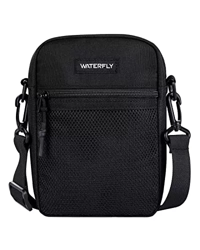 WATERFLY Taschen & Rucksäcke WATERFLY Umhängetasche Schultertasche Messenger Bag: Herrentasche Zum Umhängen Klein Herren Handy Sling Tasche Männer Shoulder Crossbag Brusttasche Damen Crossbody Handytasche