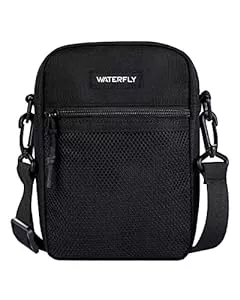 WATERFLY Taschen & Rucksäcke WATERFLY Umhängetasche Schultertasche Messenger Bag: Herrentasche Zum Umhängen Klein Herren Handy Sling Tasche Männer Shoulder Crossbag Brusttasche Damen Crossbody Handytasche
