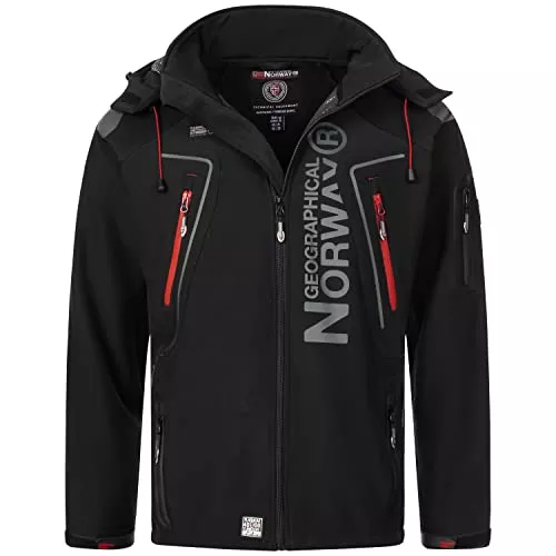 Geographical Norway Jacken Geographical Norway Herren Softshell Funktions Outdoor Jacke wasserabweisend im Bundle mit urbandreamz Beanie