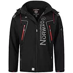 Geographical Norway Jacken Geographical Norway Herren Softshell Funktions Outdoor Jacke wasserabweisend im Bundle mit urbandreamz Beanie