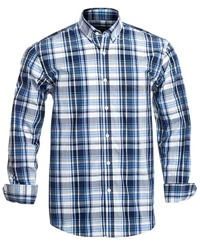 Double Pump Hemden Double Pump Mens Button Down Shirts Cotton Long Sleeve Shirts Regular Fit