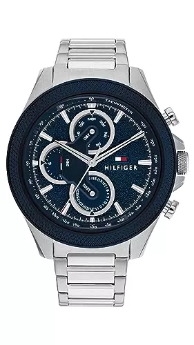 Tommy Hilfiger Uhren Tommy Hilfiger Multi Zifferblatt Quarz Uhr für Herren mit Edelstahlarmband