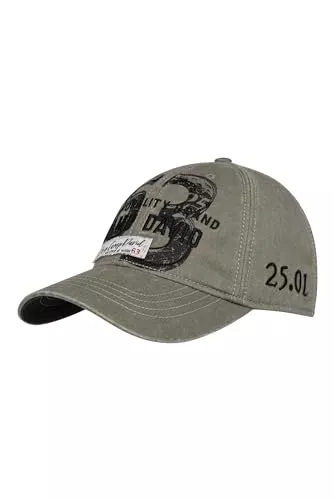 Camp David Hüte & Mützen Camp David Herren Base Cap Stone Washed mit Artwork
