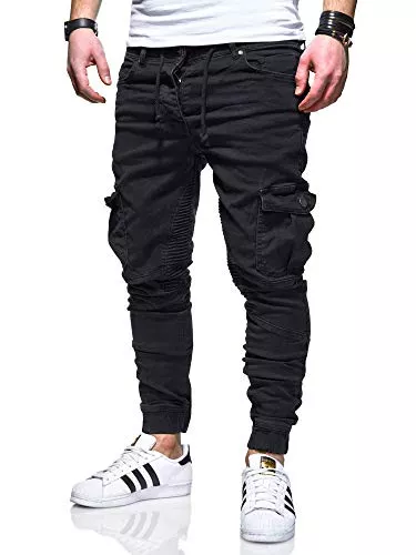 behype. Jeans behype. Herren Cargo-Jeans Jogger-Jeans Biker Jeans-Hose 80-2370
