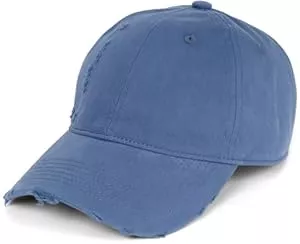 styleBREAKER Hüte & Mützen styleBREAKER Unisex Baseball Cap Destroyed Look mit Rissen, 6 Panel Cap Einfarbig, Basecap Schnalle verstellbar 04023092