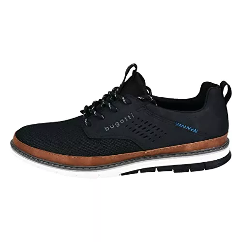 bugatti Schnürhalbschuhe bugatti Schnürhalbschuh aus atmungsaktivem Materialmix, Memory Foam, elastische Schnürsenkel