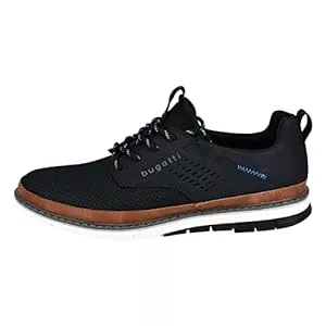 bugatti Schnürhalbschuhe bugatti Schnürhalbschuh aus atmungsaktivem Materialmix, Memory Foam, elastische Schnürsenkel