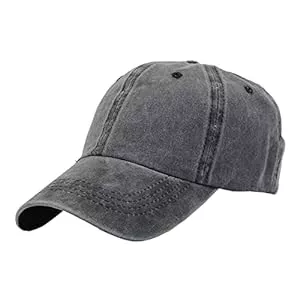 Leoodo Hüte & Mützen Leoodo Baseball Cap Herren Damen 6 Panel Vintage im Washed Used Look, Unisex Baumwolle Baseballkappe Basecap Mütze Outdoor Running Freizeit Sport Verstellbar Einfarbig