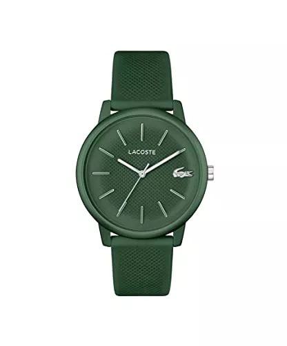 Lacoste Uhren Lacoste.12.12 Move Analog Quarzuhr für Herren mit Silikonarmbänder