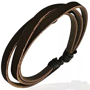 ZENSE Schmuck ZENSE - Herrenarmband aus Leder einfarbig ZB0037