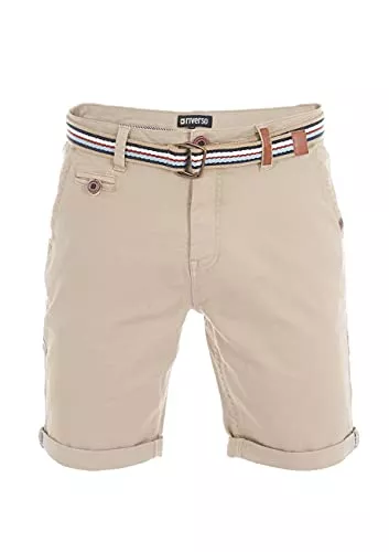 riverso Shorts riverso Herren Chino Shorts RIVKlaas Regular Fit Gürtel Bermuda Kurze Hose Sommer Short 98% Baumwolle Grün Rot Blau Beige Grau w30 w31 w32 w33 w34 w36 w38 w40 w42