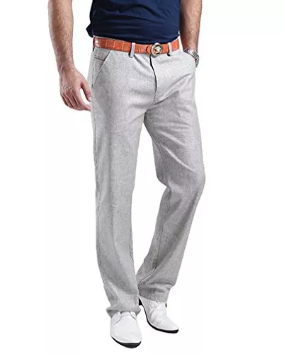 Hoerev Hosen Hoerev Mens Sommer Leinen, Casual Hosen