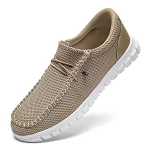 JUEQIBAA Sandalen & Slides JUEQIBAA Herren Freizeitschuhe Mokassins Bootsschuhe Loafers Business Schuhe Flache Fahren Halbschuhe Casual Slippers Atmungsaktiv Mesh Walkingschuhe