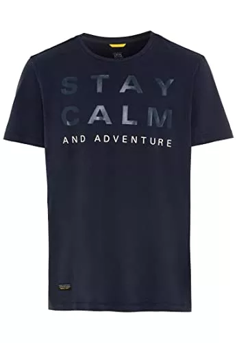 camel active T-Shirts camel active Herren Kurzarm T-Shirt aus Bio-Baumwolle