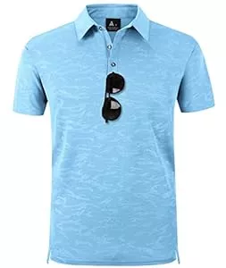 geeksport Poloshirts geeksport Poloshirts Herren Kurzarm Tennis Slim Fit Golf Polo Shirt Männer Sport Schnelltrocknend Atmungsaktiv Polohemd Sommer Outdoor Golf T-Shirt