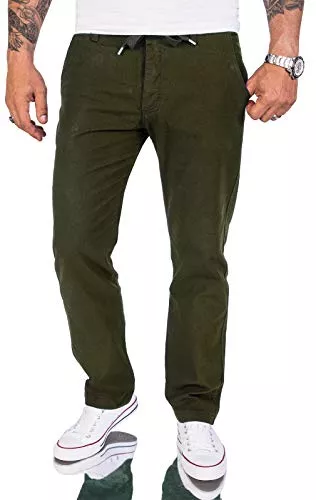 Rock Creek Hosen Rock Creek Herren Leinen-Optik Hose Stoffhose RC-2152
