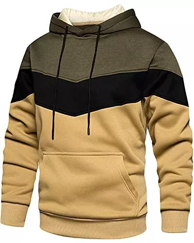 MANLUODANNI Kapuzenpullover MANLUODANNI Herren Hoodie, Herren Kapuzenpullover Unisex Pullover mit Kapuze Casual Sweatshirt Classic Farbabstimmung Hoody mit Tasche