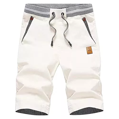 HCSS Shorts HCSS Kurze Hosen Herren Bermuda Shorts Herren Sommer Chino Shorts Baumwolle Gummizug mit Tasche