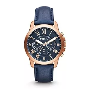Fossil Uhren Fossil Grant Uhr Für Herren, Quarz-Chronographenwerk, Mit Edelstahl- Oder Lederarmband