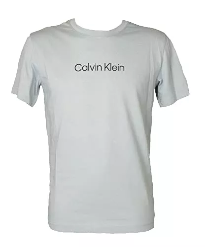 Calvin Klein T-Shirts Calvin Klein CK Herren T-Shirt Kurzarm Rundhals mit Logo-Print vorne Artikel KM0KM00843 Crew Neck Logo