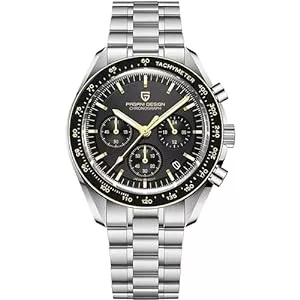 RollsTimi Uhren Pagani Design 1701 Herrenuhr Herren Quarzuhr, Japanisches VK63 Uhrwerk, 100 Meter wasserdicht, Saphirglas Chronograph, Luxus-Sportuhr aus Edelstahl.