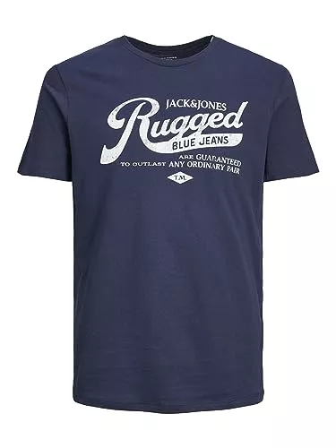 JACK & JONES T-Shirts JACK & JONES Male T-Shirt Logo Rundhals T-Shirt