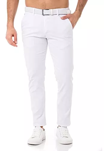 Redbridge Hosen Redbridge Hose mit Gürtel Chino-Hose für Herren Freizeithose Casual Business Pants
