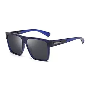 JIM HALO Sonnenbrillen & Zubehör JIM HALO Retro Polarisierte Sonnenbrille Männer Frauen, Flache Top Quadratisch Fahrbrille UV400
