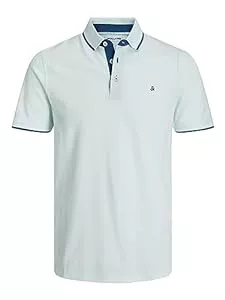 JACK & JONES Poloshirts JACK & JONES Male T-Shirt Einfarbig Polo T-Shirt