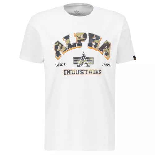 ALPHA INDUSTRIES T-Shirts ALPHA INDUSTRIES Herren College Camo T-Shirt