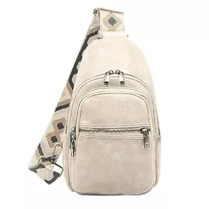 Long Keeper Taschen & Rucksäcke Long Keeper Sling Bag Brusttasche PU Leder Crossbody Bag Damen Rucksack Sling Tasche Reise Outdoor Daypacks Schultertasche Umhängetasche für Damen Herren